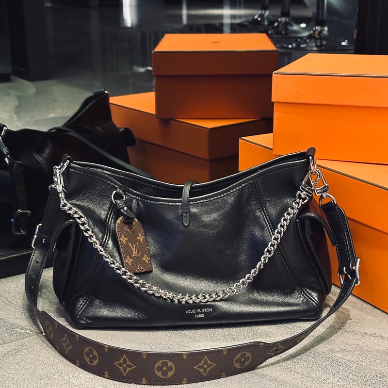 Lv carryall 黑武士中號 芯片款 #全新全配🈶台北101購證 #男女同款 🉑送禮-10