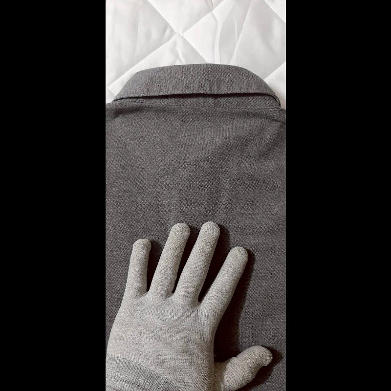 (日本製MIJ)絕版BURBERRY 博柏利 BLACK LABEL 黑標 戰馬 男灰色短袖POLO衫3號-3