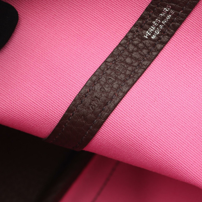 愛馬仕花園派對TPM手提包 Z Toile officier Rouge imperial SHW 二手-4