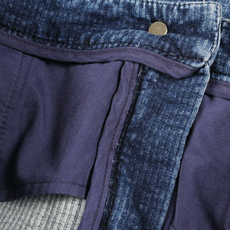 香奈兒 COCO 標誌紐扣半身裙 #34 P30531V20879 棉質海軍藍二手女裝-7