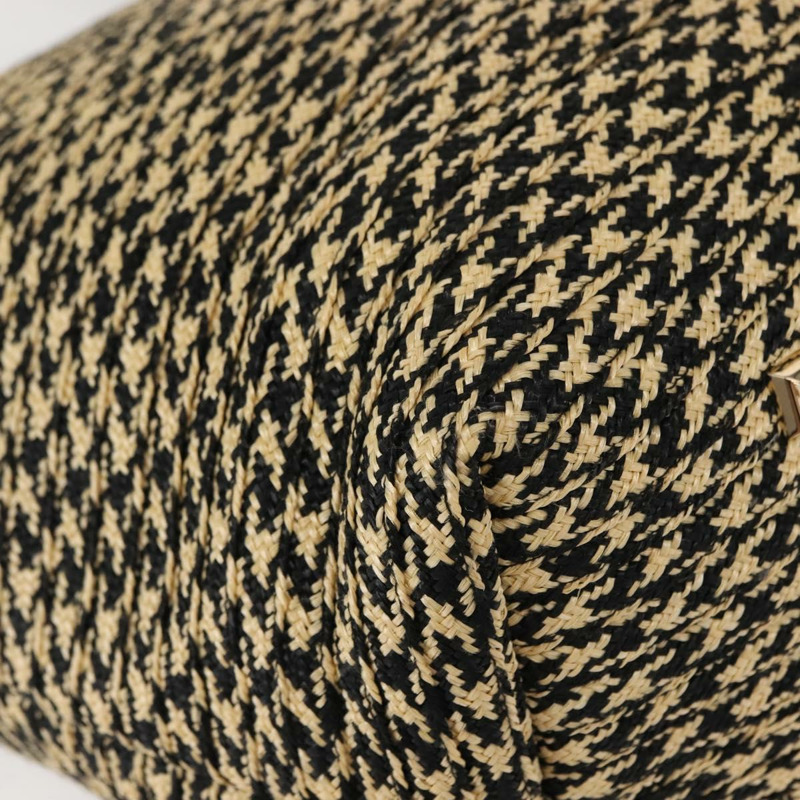 【日本直送】Salvatore Ferragamo Gancini 托特包 拉菲草皮革 黑色 銀色 正品 148033-14