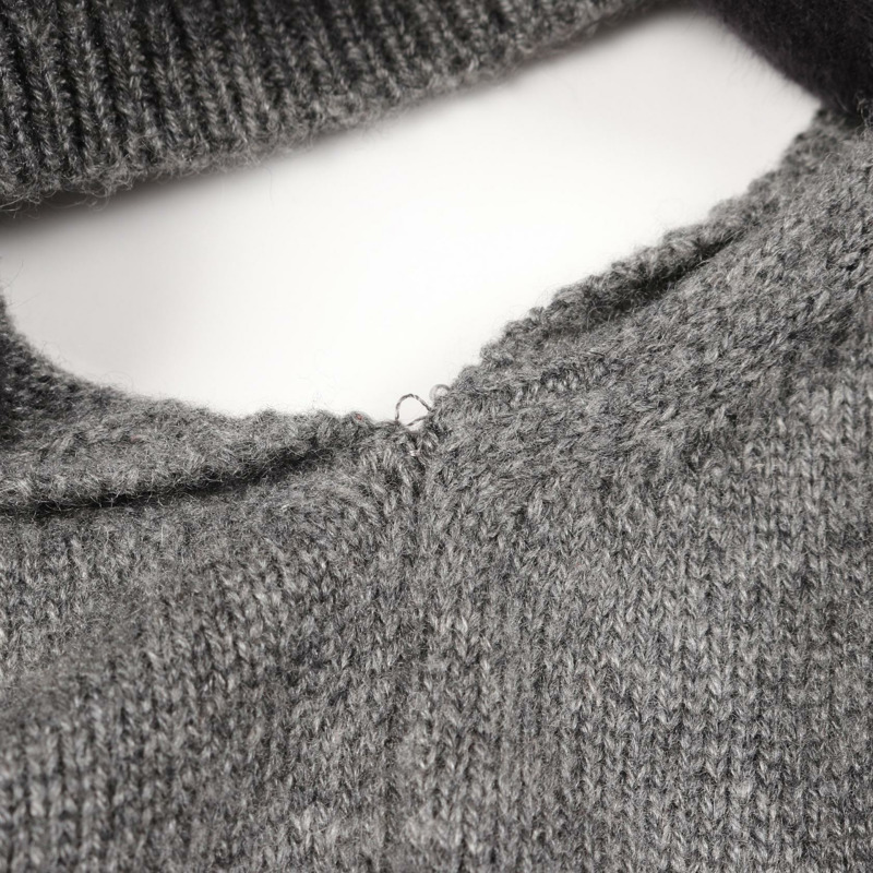 愛馬仕短袖洋裝 #36 羊絨灰色二手女裝-4