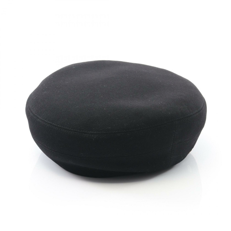 愛馬仕 Saint Honore 貝雷帽，60厘米，羊絨材質，黑色，二手，女士款-1