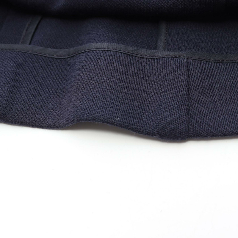 香奈兒 (CHANEL) COCO 標誌紐扣修身羊毛外套 #40 海軍藍灰色 二手女款-4