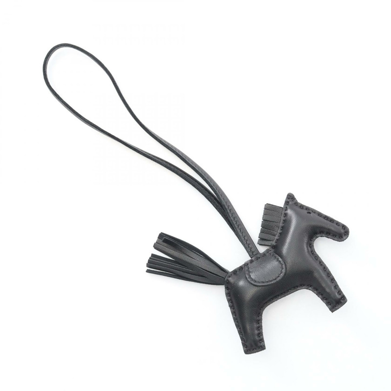 愛馬仕 Rodeo PM 包飾 Z Agneau milo 皮革黑色二手女士-1