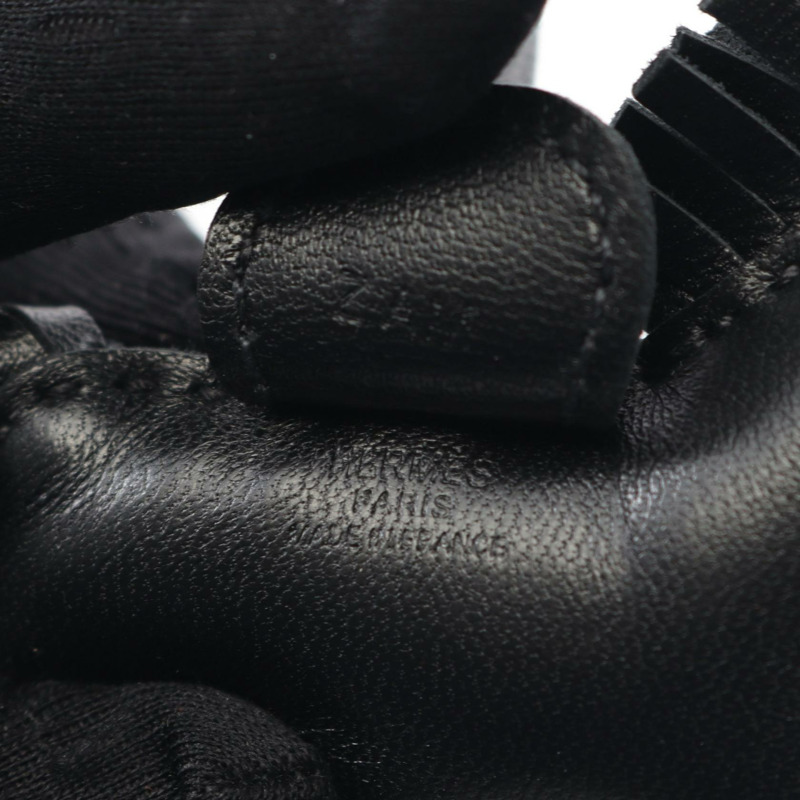 愛馬仕 Rodeo PM 包飾 Z Agneau milo 皮革黑色二手女士-2