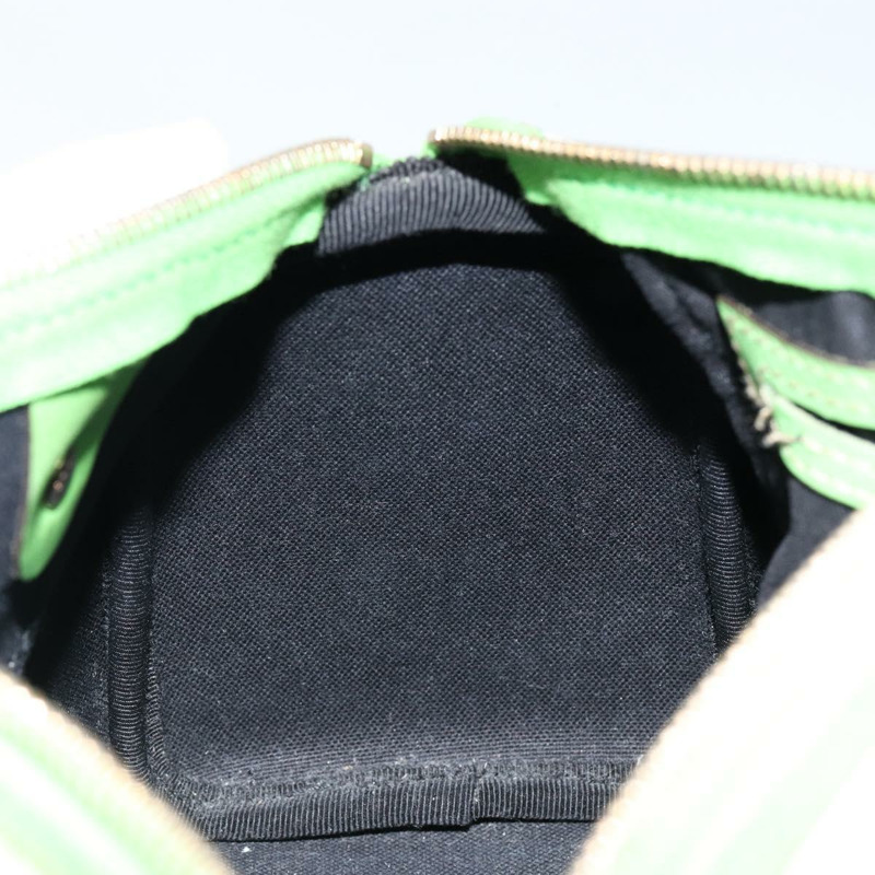 【日本直送】GUCCI GG Supreme Sherry Line 波士頓包 PVC 白色 金 綠色 190257 正品 gh1133-19