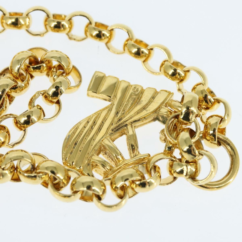 【日本直送】Salvatore Ferragamo 鏈條單肩包 皮革 黑色 金色 正品 149060-7