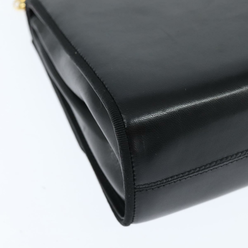 【日本直送】Salvatore Ferragamo 鏈條單肩包 皮革 黑色 金色 正品 149060-15