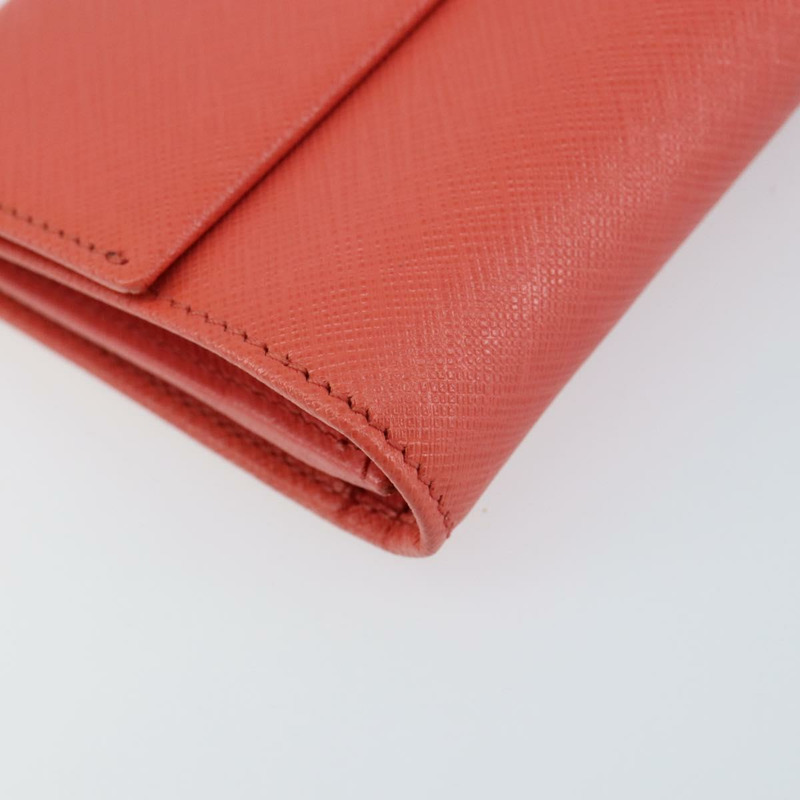 【日本直送】Salvatore Ferragamo Vala 長款皮夾 皮革 橘色 金色 正品 BA7289V-13