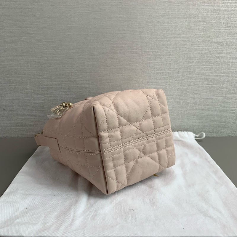 Dior迪奧 櫻花粉 toujour豎版nano土著包 手提包肩背包 25年-5