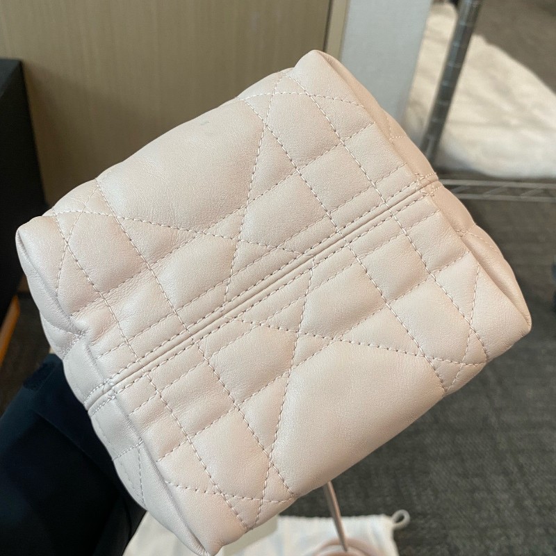 Dior迪奧 櫻花粉 toujour豎版nano土著包 手提包肩背包 25年-12