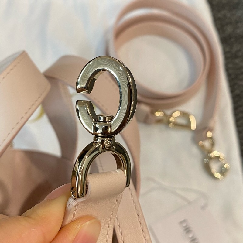Dior迪奧 櫻花粉 toujour豎版nano土著包 手提包肩背包 25年-18
