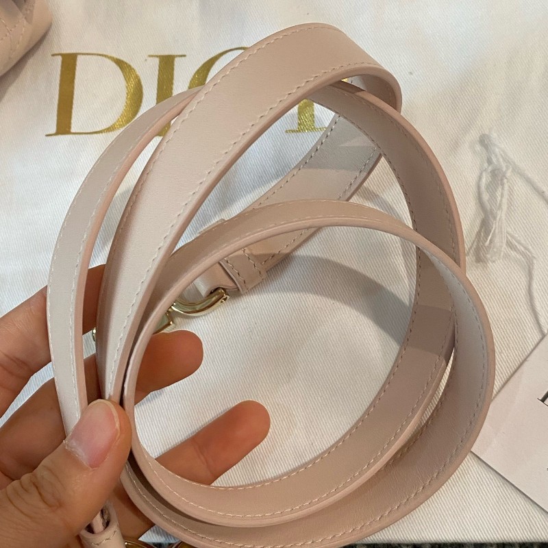 Dior迪奧 櫻花粉 toujour豎版nano土著包 手提包肩背包 25年-20