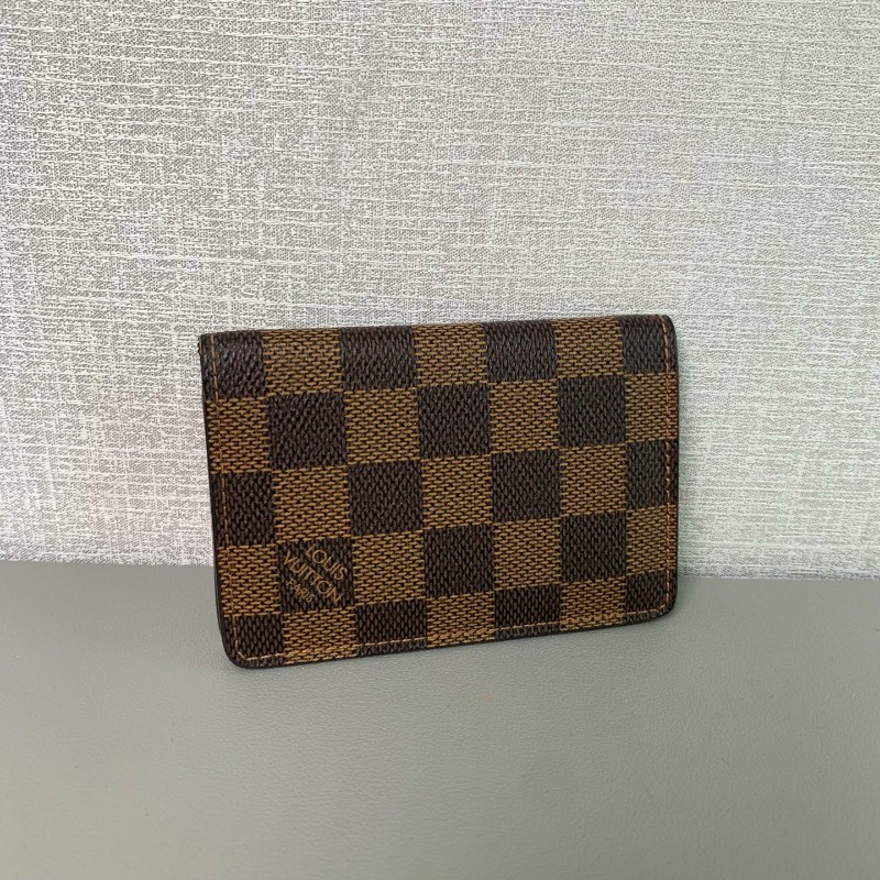 LV路易威登 棋盤格 錢夾短夾-1