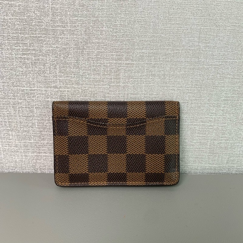 LV路易威登 棋盤格 錢夾短夾-3