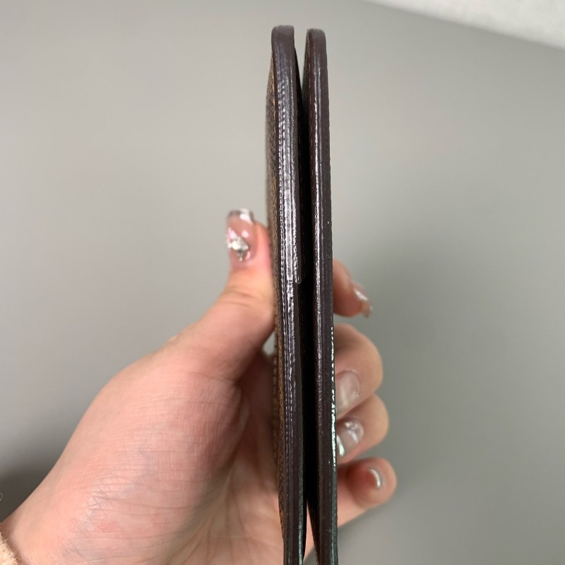 LV路易威登 棋盤格 錢夾短夾-10