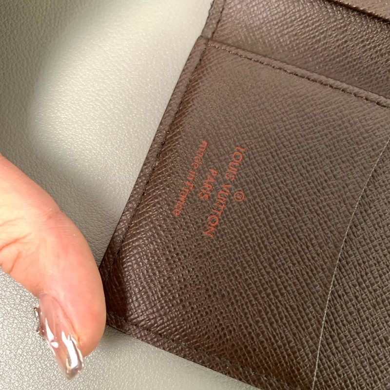 LV路易威登 棋盤格 錢夾短夾-16