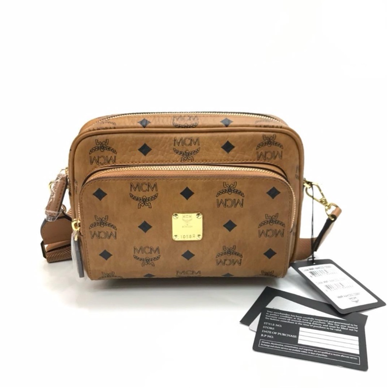 MCM aren brown cognac-0