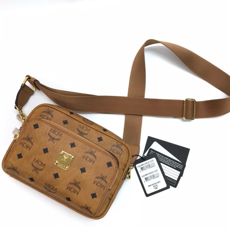 MCM aren brown cognac-1