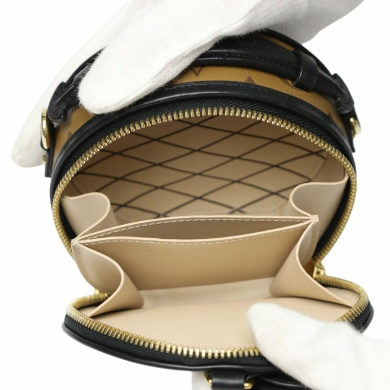 Louis Vuitton Monogram Reverse 迷你 Boite Chapeau 單肩包 M68276 棕色-9