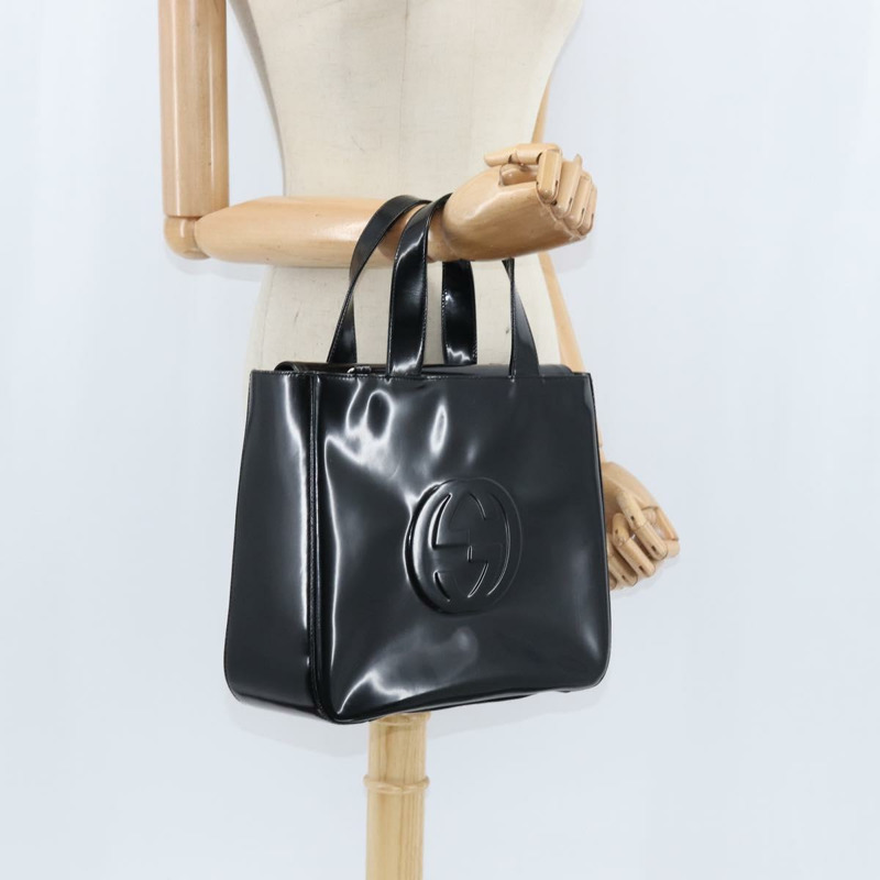 【日本直送】GUCCI 琺瑯黑手提包 000 1013 0504 正品 148949-19