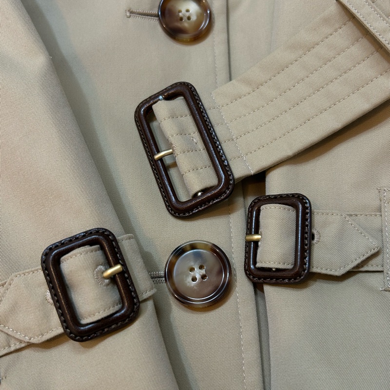 BURBERRY英國蜜色伊斯靈頓風衣UK8-5