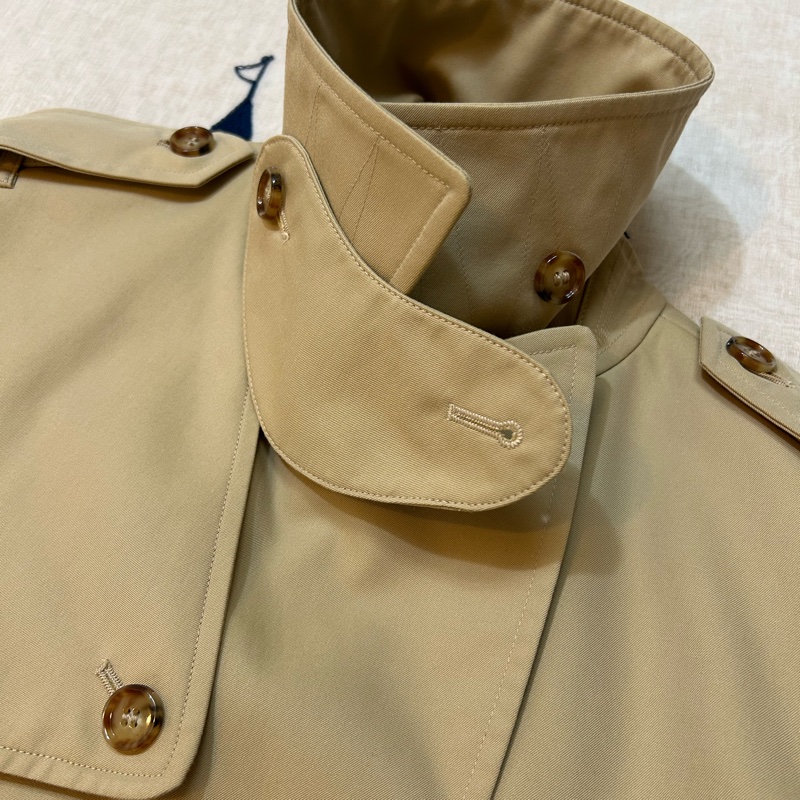 BURBERRY英國蜜色伊斯靈頓風衣UK8-8