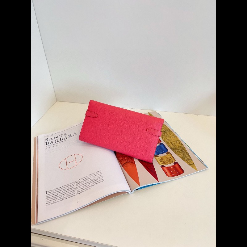 Hermes kelly long wallet
長款錢包 唇膏粉銀扣 
Epsom 皮-2