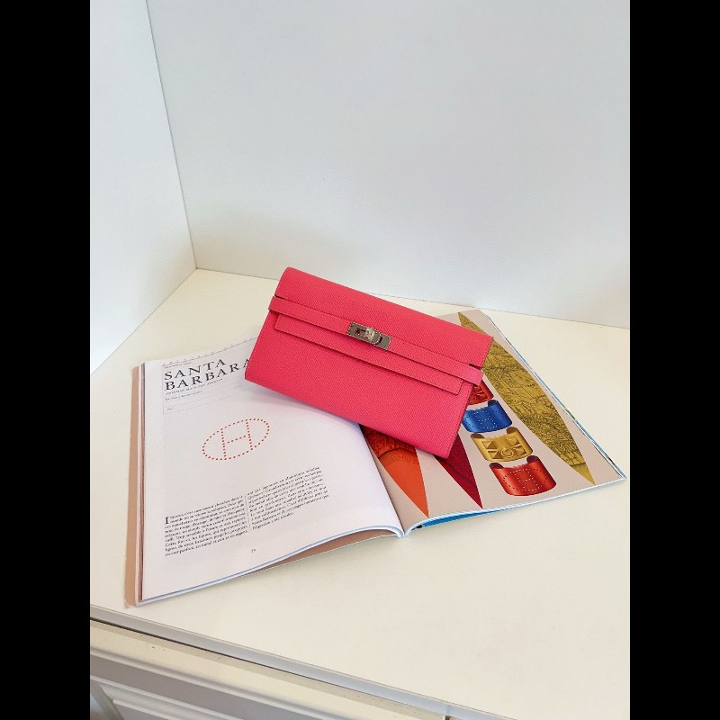 Hermes kelly long wallet
長款錢包 唇膏粉銀扣 
Epsom 皮-3