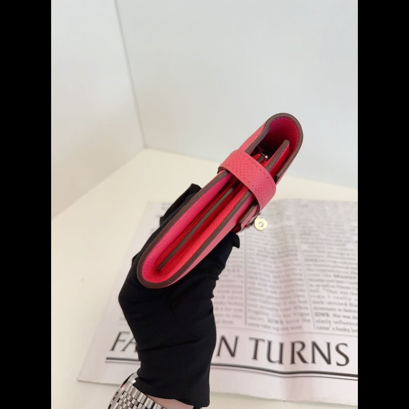 Hermes kelly long wallet
長款錢包 唇膏粉銀扣 
Epsom 皮-13