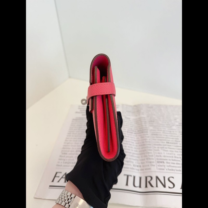 Hermes kelly long wallet
長款錢包 唇膏粉銀扣 
Epsom 皮-14