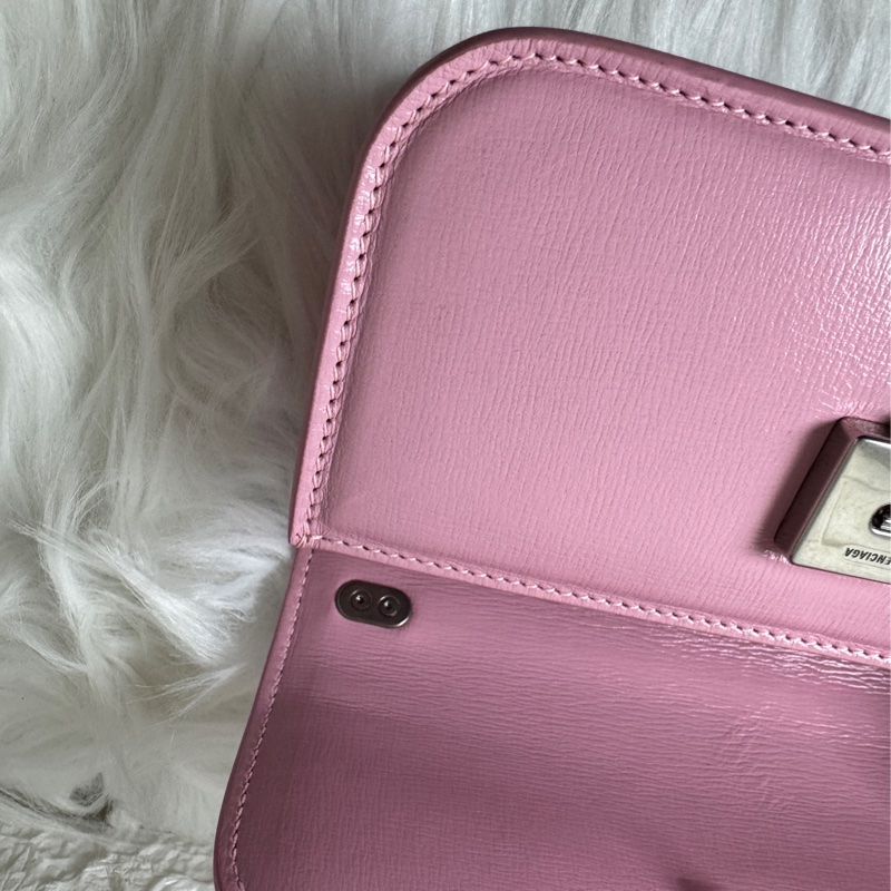 BALENCIAGA 粉色金屬BB迷你鏈包】-19