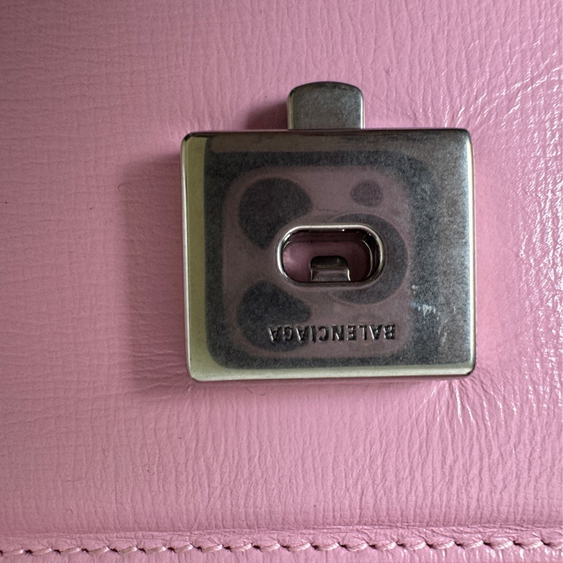 BALENCIAGA 粉色金屬BB迷你鏈包】-20