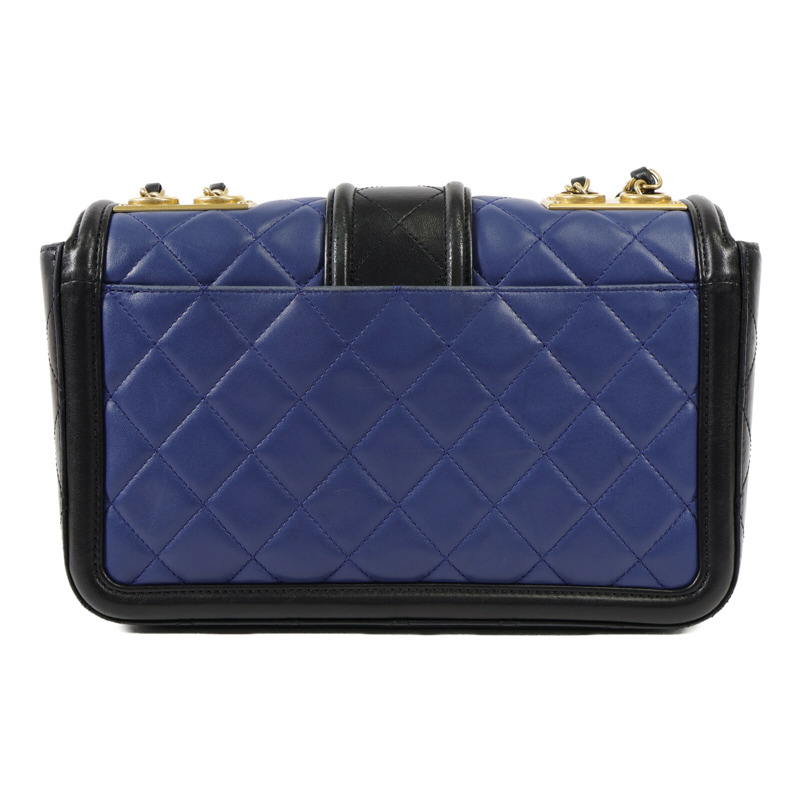 CHANEL 羊皮皮革Chain Shoulder金扣鏈帶肩背袋-1