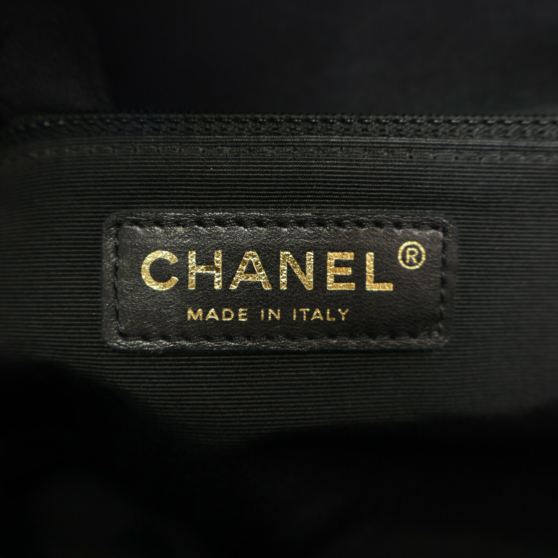CHANEL 羊皮皮革Chain Shoulder金扣鏈帶肩背袋-6