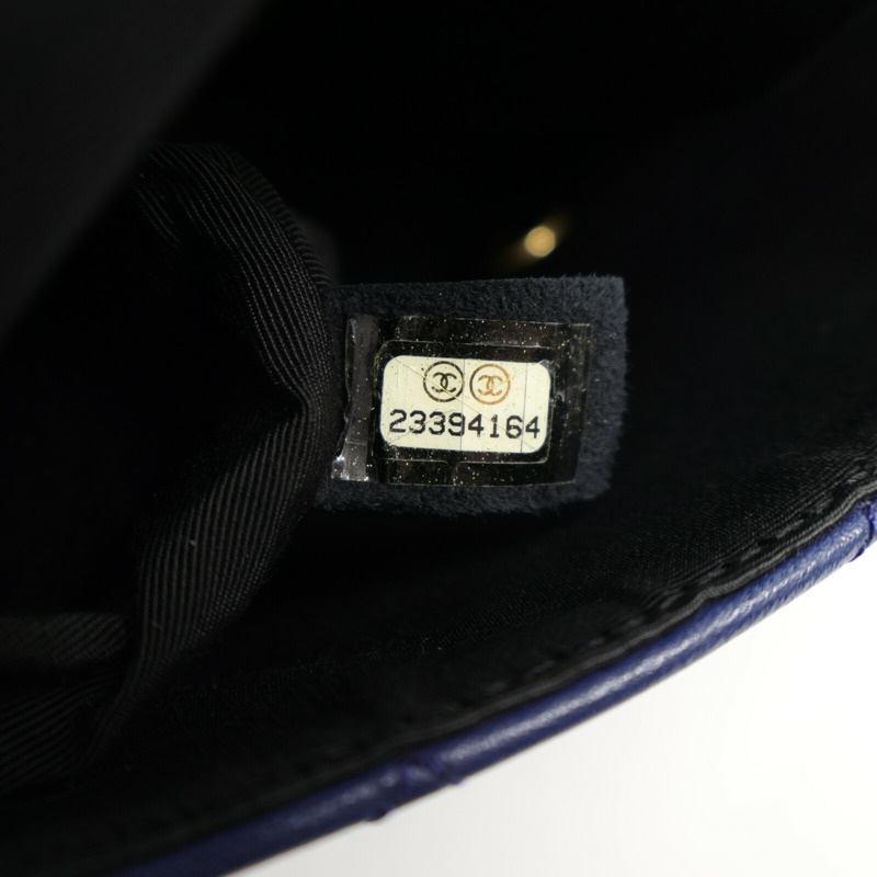CHANEL 羊皮皮革Chain Shoulder金扣鏈帶肩背袋-7