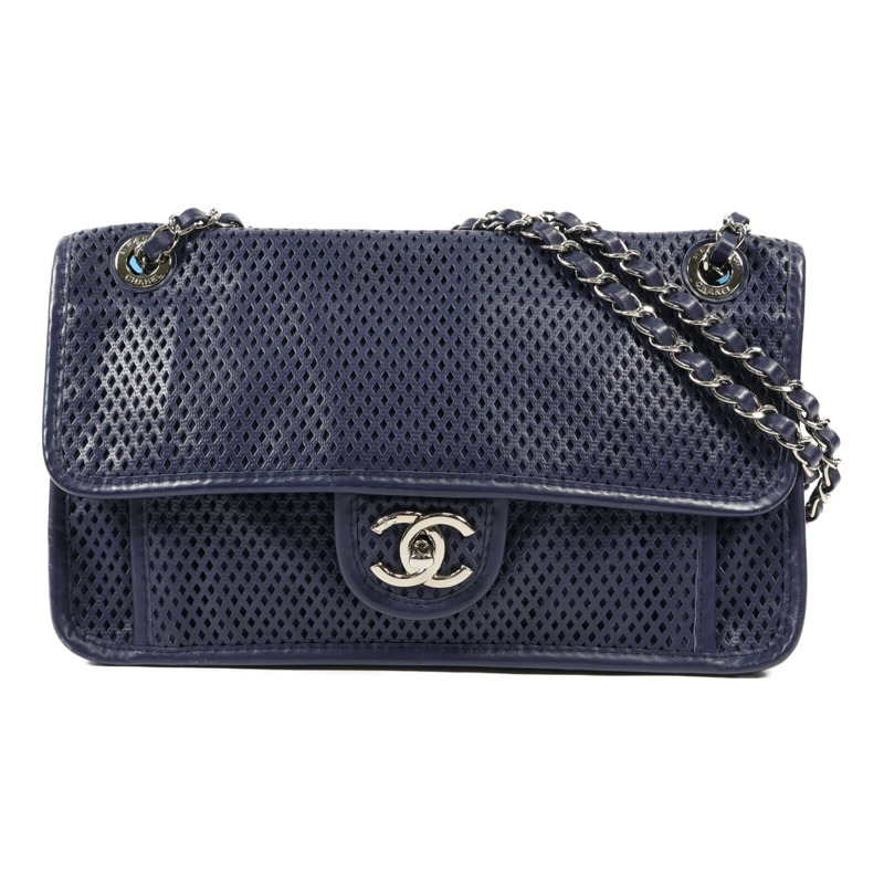 CHANEL 羊皮皮革Shoulder Bag銀扣肩背袋-0