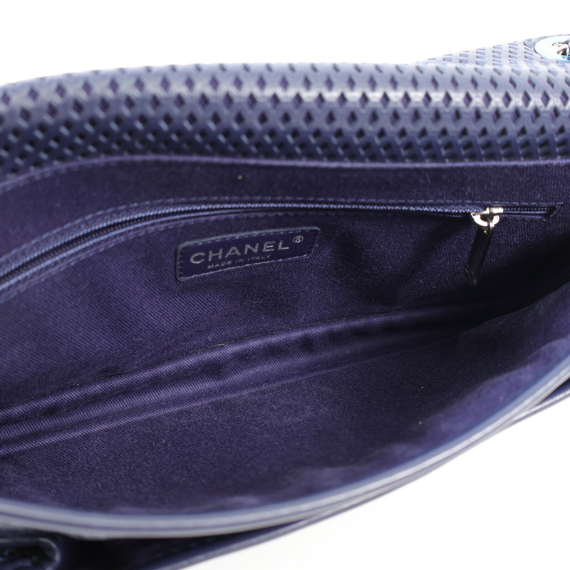 CHANEL 羊皮皮革Shoulder Bag銀扣肩背袋-7