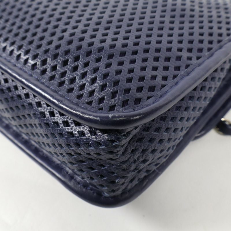 CHANEL 羊皮皮革Shoulder Bag銀扣肩背袋-13