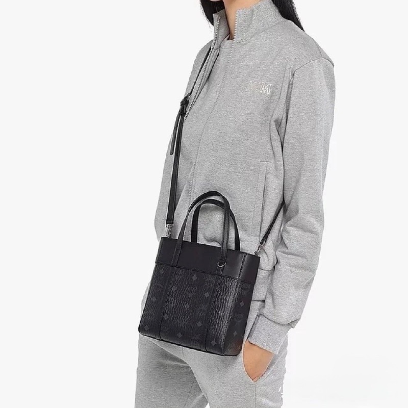 MCM basket bag black-4