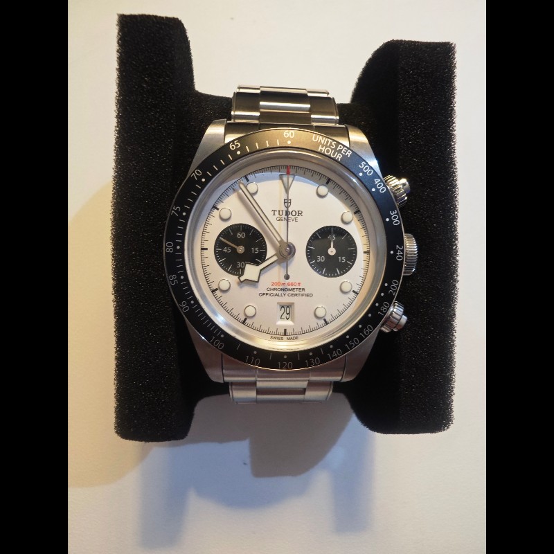 Tudor Black Bay Chrono 41mm 帝舵黑灣白面腕錶，附有購買單據，說明書，證書，原裝錶盒-0