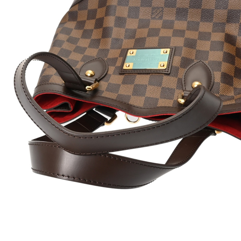 路易威登 Damier Hampstead PM 棕色 N51205 女士帆布手提包-3