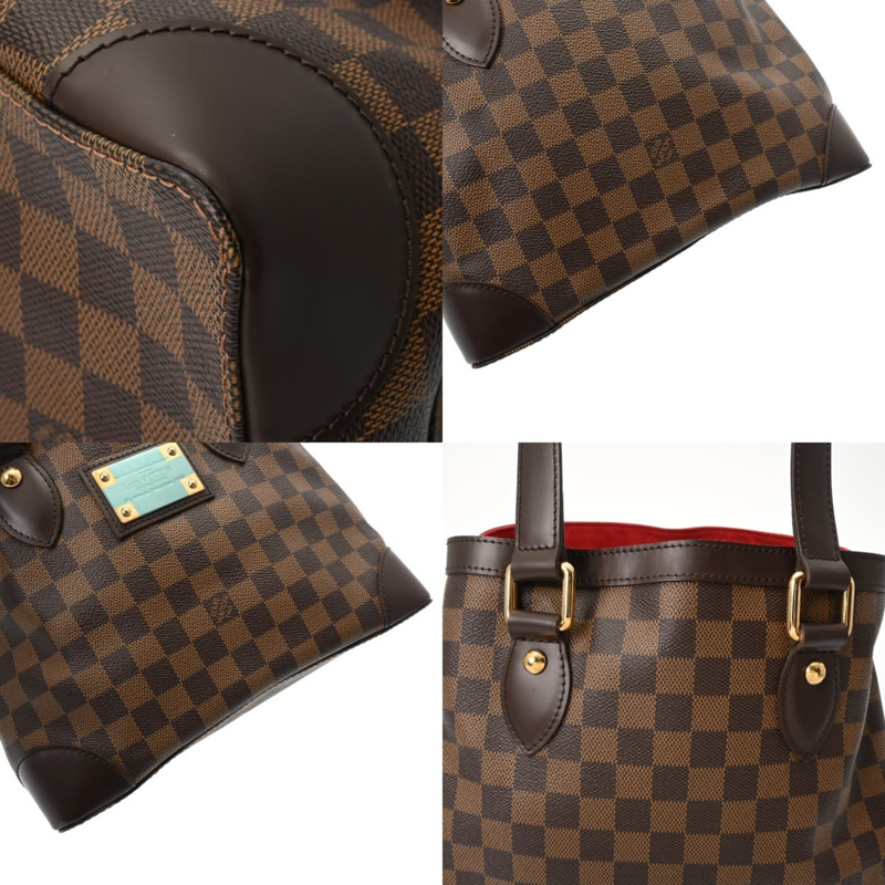 路易威登 Damier Hampstead PM 棕色 N51205 女士帆布手提包-8