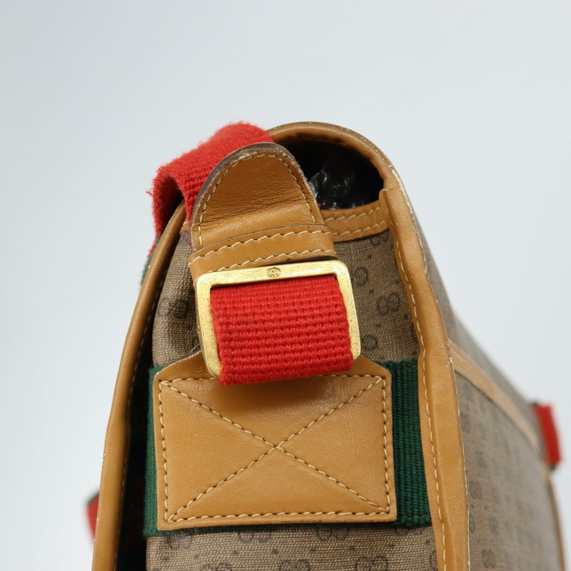 【日本直送】GUCCI Micro GG Supreme Web Sherry Line Bag PVC Beige 019 39 0151 Auth gh1131-9