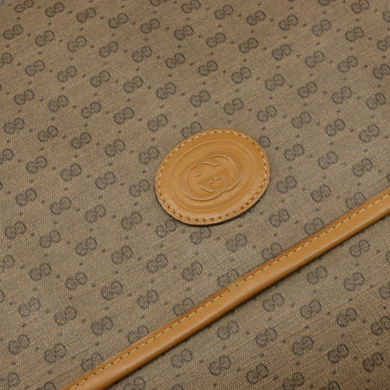 【日本直送】GUCCI Micro GG Supreme Web Sherry Line Bag PVC Beige 019 39 0151 Auth gh1131-16