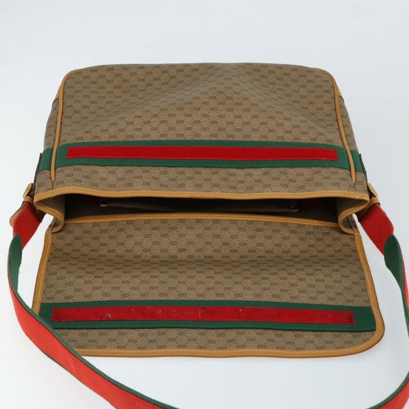 【日本直送】GUCCI Micro GG Supreme Web Sherry Line Bag PVC Beige 019 39 0151 Auth gh1131-17