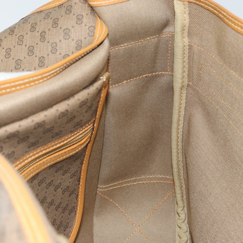 【日本直送】GUCCI Micro GG Supreme Web Sherry Line Bag PVC Beige 019 39 0151 Auth gh1131-19