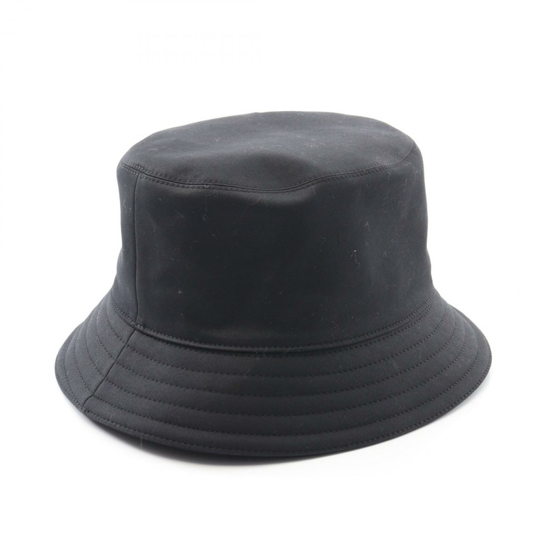 愛馬仕 Harper Emile 男士帆布帽,57cm,黑色,二手。-1