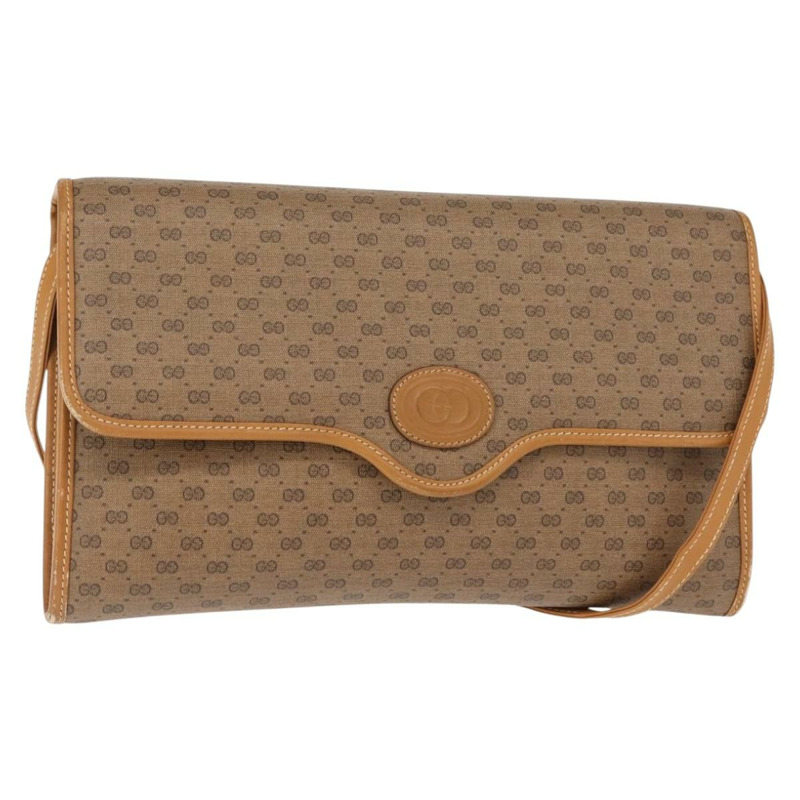 【日本直送】GUCCI Micro GG Supreme 單肩包 PVC 米色 金色 004 106 0146 正品 149323-0